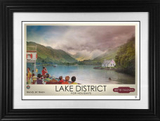 A Postcard From The Lakes - Arist Proof Black Framed