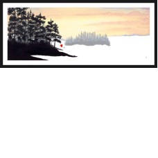 A Walk In The Snow - Black Framed