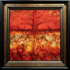 Ancient Pathway - Artist Proof - Black-Gold Framed