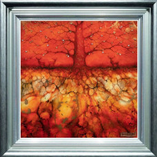 Ancient Pathway - Artist Proof - Silver-Blue Framed