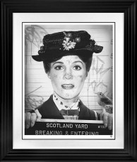 Breaking And Entering (Black & White) - Black Framed