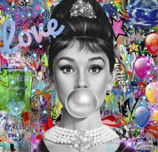 Bubblicious - White Framed