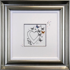 Chasing Light - Original Sketch - Silver Framed
