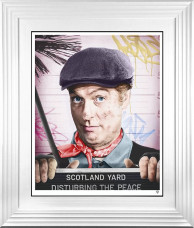 Disturbing The Peace - Colour - White Framed