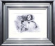 East Of The Sun, West Of The Moon - Sketch - Silver-Blue Framed