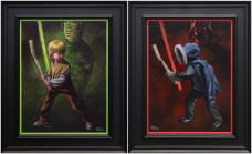 Force It & Go Dark - Canvas (Pair) - Framed