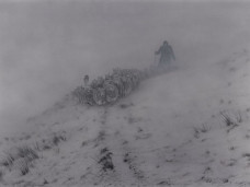 Gathering In - Border Collie & Sheep - Print