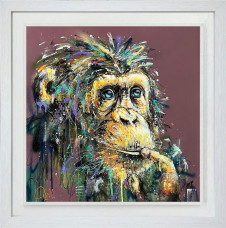 George - Limited Edition - White Framed