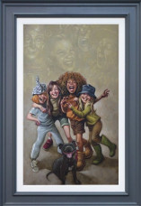 It's All About The Friends You Meet Along The Way - Canvas - Grey Framed