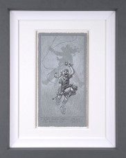 Just Rope, Throw & Brand 'Em - Sketch - Framed