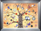 Lace Tree - Silver-Blue Framed