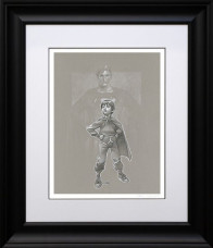 Lad Of Steel - Sketch - Original - Framed