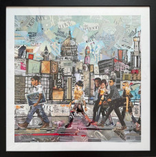 London Walk (Square) - Limited Edition - Black Framed