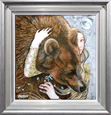 Look For The Light - Silver-Blue - Framed