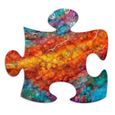 Beta Centauri (Puzzle Piece) - Original - With Wall Fittings
