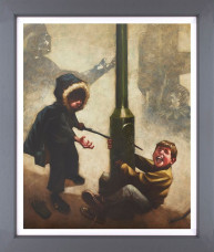 Nooooo !! (Dark Lord & Luke Skywalker) - Canvas - Framed