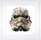 Old-School - White Background - Regular Size - White Framed