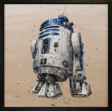 R2-D2 - Canvas - Artist Proof Black Framed - Framed Box Canvas