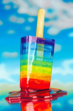 Rainbow Popsicle