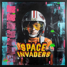 Rebel Rebel - Original - Black Framed - Framed Box Canvas