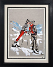 See You On The Slopes - Sketch - Black Framed