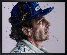 Senna Cap Pro - Canvas - Artist Proof Black Framed - Framed Box Canvas