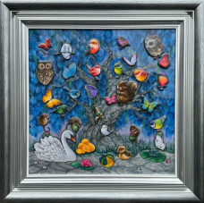 Silver Brook - Artist Proof - Silver-Blue Framed