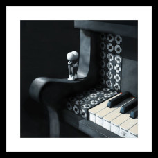 Somewhere In My Heart - On Paper - Black Framed