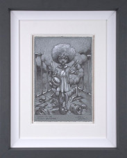 Sound Of The Funky Drummer - Sketch - Framed