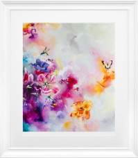 Spring Blossom II - White Framed