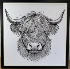 The Cow - Original - Framed