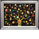 Tree Of Life - Gold XL - Unique Edition - Blue-Silver Framed
