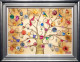 Oriental Gold - Unique Edition - Silver-Blue Framed