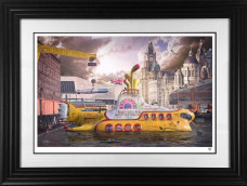 We All Live In A Yellow Submarine - Black Framed