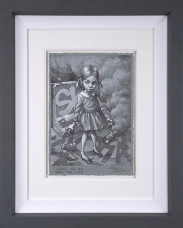Where Do Ya Draw The Line? - Sketch - Grey Framed