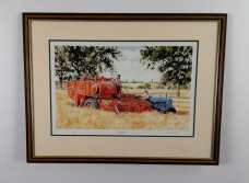 60s Harvest No.2 - Dark Wood Framed