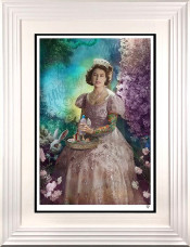 A Liz In Wonderland - Standard Edition - White Framed