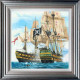 Battle Sheep - 3D High Gloss - Blue And Silver Framed