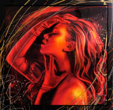 Born Powerful - Unique Edition - Paint Splatter Framed - Framed Box Canvas