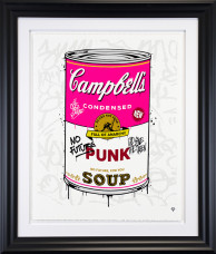 Campbell's Punk Soup - Artist Proof Black Framed