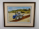 County 1174 Ploughing - Dark Wood Framed