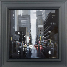 Dark Days - Canvas - Grey Framed