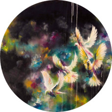 Dusk (Doves) - Small - Mounted