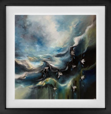 Fly Away Abstract - Original - Black Framed