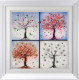 Four Seasons (2021) - White Framed