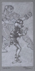 Game On - Sketch - Mounted