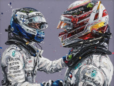 Hamilton & Bottas 18 - Mounted