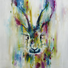 Hare - Escape - Canvas - Framed