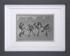 Heroes In A Half Shell - Sketch - Grey Framed