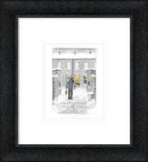 Home For Christmas - Sketch - Black-Grey Framed